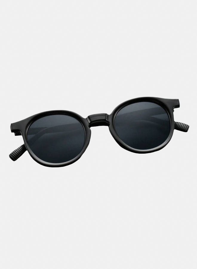 korico Lynx Black Full Rim Round Sunglasses - Image 2